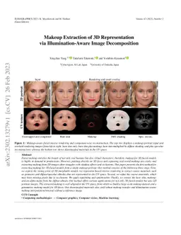 Makeup Extraction of 3D Representation via Illumination-Aware Image
  Decomposition