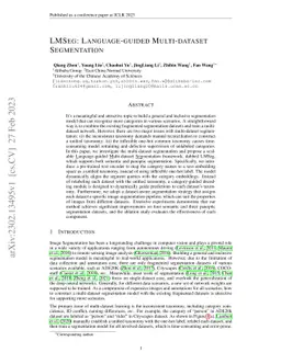 LMSeg: Language-guided Multi-dataset Segmentation