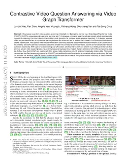 Contrastive Video Question Answering via Video Graph Transformer