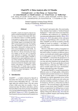 ChatGPT: A Meta-Analysis after 2.5 Months