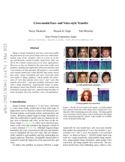 Cross-modal Face- and Voice-style Transfer