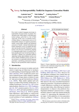 Inseq: An Interpretability Toolkit for Sequence Generation Models