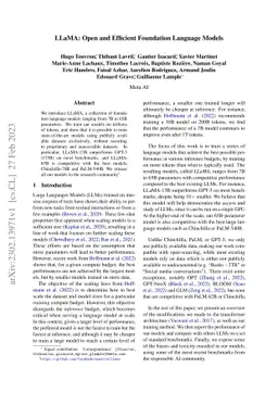 LLaMA: Open and Efficient Foundation Language Models