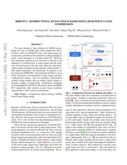 BIRD-PCC: Bi-directional Range Image-based Deep LiDAR Point Cloud
  Compression
