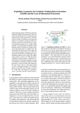 Exploiting Asymmetry for Synthetic Training Data Generation: SynthIE and
  the Case of Information Extraction