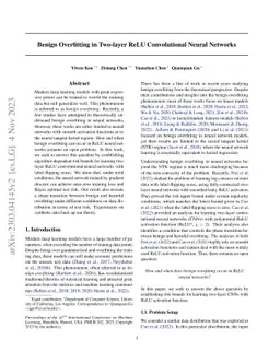 Benign Overfitting for Two-layer ReLU Convolutional Neural Networks