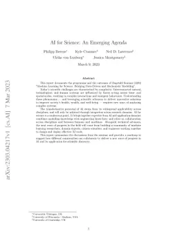 AI for Science: An Emerging Agenda