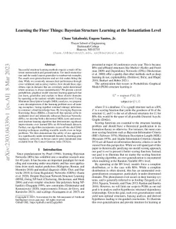 Learning the Finer Things: Bayesian Structure Learning at the
  Instantiation Level