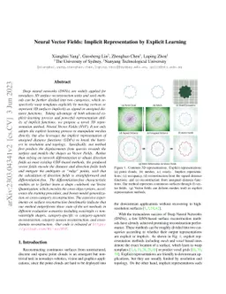 Neural Vector Fields: Implicit Representation by Explicit Learning