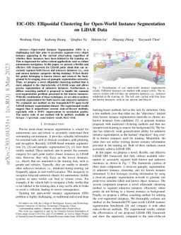 ElC-OIS: Ellipsoidal Clustering for Open-World Instance Segmentation on
  LiDAR Data