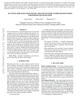 PL-UNeXt: Per-stage Edge Detail and Line Feature Guided Segmentation for
  Power Line Detection