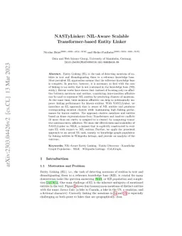 NASTyLinker: NIL-Aware Scalable Transformer-based Entity Linker