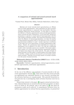 A comparison of rational and neural network based approximations