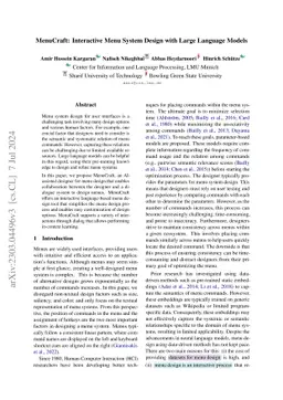 MenuCraft: Interactive Menu System Design with Large Language Models