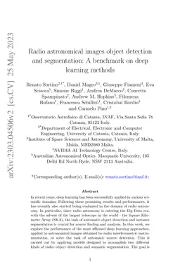 Radio astronomical images object detection and segmentation: A benchmark
  on deep learning methods
