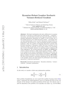 Byzantine-Robust Loopless Stochastic Variance-Reduced Gradient
