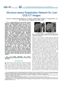 Structure-aware registration network for liver DCE-CT images
