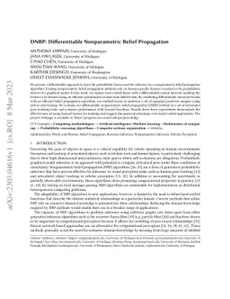 DNBP: Differentiable Nonparametric Belief Propagation
