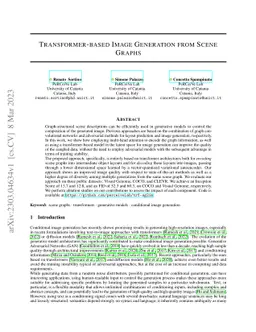 Transformer-based Image Generation from Scene Graphs