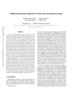 Multimodal Parameter-Efficient Few-Shot Class Incremental Learning