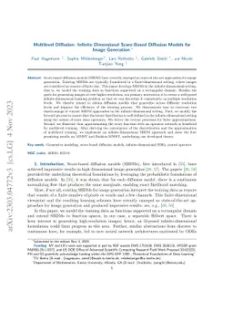 Multilevel Diffusion: Infinite Dimensional Score-Based Diffusion Models
  for Image Generation