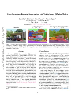 Open-Vocabulary Panoptic Segmentation with Text-to-Image Diffusion
  Models