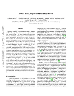 BOSS: Bones, Organs and Skin Shape Model