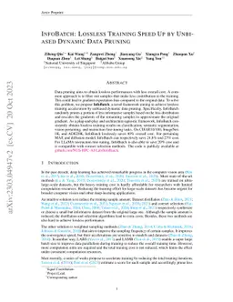 InfoBatch: Lossless Training Speed Up by Unbiased Dynamic Data Pruning