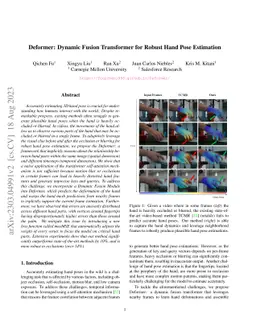 Deformer: Dynamic Fusion Transformer for Robust Hand Pose Estimation
