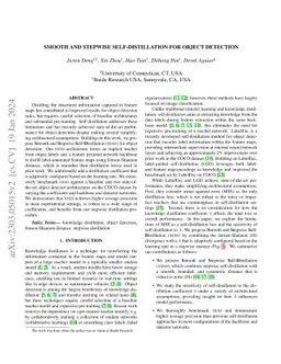 Smooth and Stepwise Self-Distillation for Object Detection