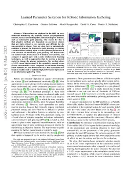 Learned Parameter Selection for Robotic Information Gathering