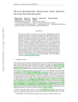 Out-of-distribution Detection with Implicit Outlier Transformation