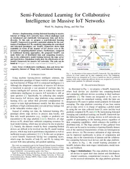 Semi-Federated Learning for Collaborative Intelligence in Massive IoT
  Networks