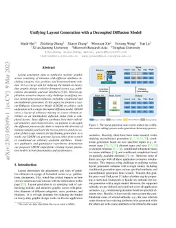Unifying Layout Generation with a Decoupled Diffusion Model