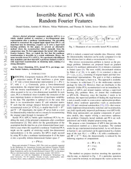 Invertible Kernel PCA with Random Fourier Features