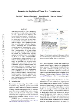 Learning the Legibility of Visual Text Perturbations