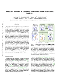MBPTrack: Improving 3D Point Cloud Tracking with Memory Networks and Box
  Priors