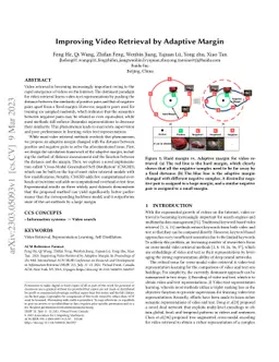 Improving Video Retrieval by Adaptive Margin