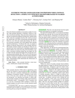 Synthetic Pseudo Anomalies for Unsupervised Video Anomaly Detection: A
  Simple yet Efficient Framework based on Masked Autoencoder