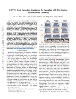 GOATS: Goal Sampling Adaptation for Scooping with Curriculum
  Reinforcement Learning