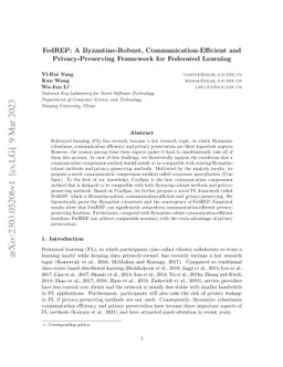 FedREP: A Byzantine-Robust, Communication-Efficient and
  Privacy-Preserving Framework for Federated Learning