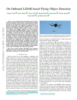 On Onboard LiDAR-based Flying Object Detection