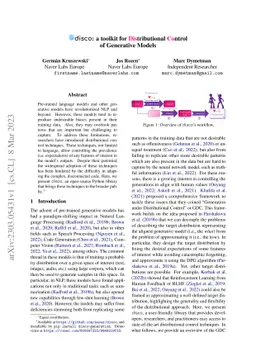 disco: a toolkit for Distributional Control of Generative Models