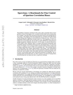 Spawrious: A Benchmark for Fine Control of Spurious Correlation Biases