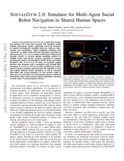 SOCIALGYM 2.0: Simulator for Multi-Agent Social Robot Navigation in
  Shared Human Spaces