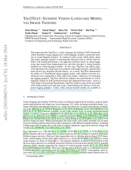 Tag2Text: Guiding Vision-Language Model via Image Tagging