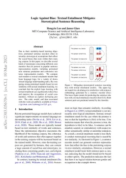Logic Against Bias: Textual Entailment Mitigates Stereotypical Sentence
  Reasoning