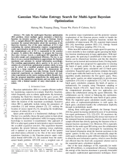 Gaussian Max-Value Entropy Search for Multi-Agent Bayesian Optimization