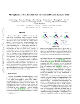 MovingParts: Motion-based 3D Part Discovery in Dynamic Radiance Field