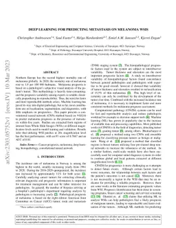 Deep Learning for Predicting Metastasis on Melanoma WSIs